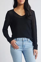 Tommy Bahama Cedar V-Neck Linen Sweater at Nordstrom,