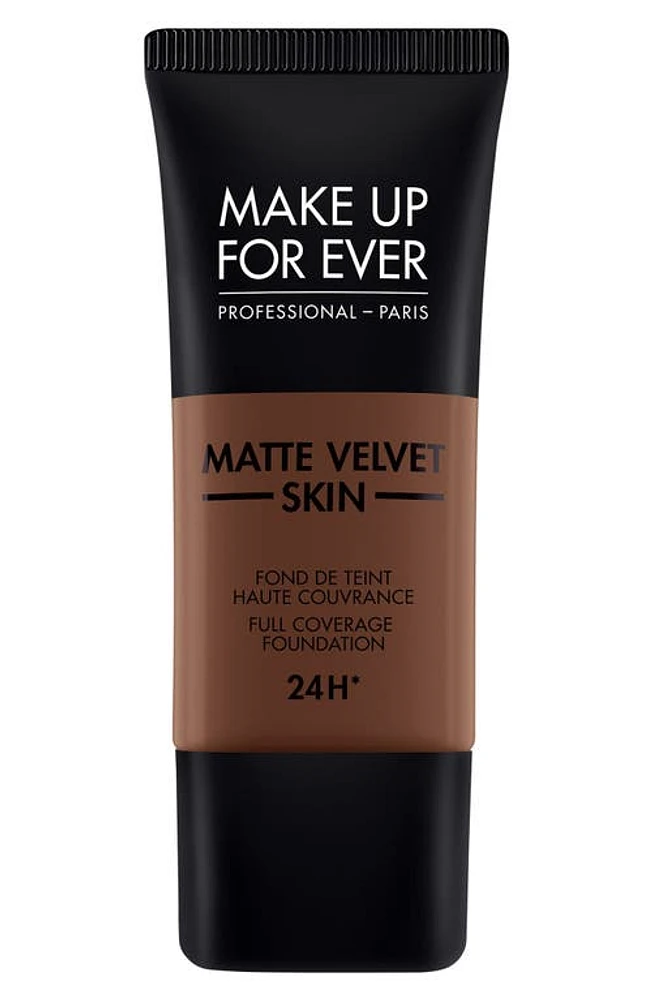 Make Up For Ever Matte Velvet Skin Full Coverage Foundation in R560-Chocolate at Nordstrom