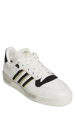 adidas Rivalry 86 Low Basketball Sneaker Cloud White/Black/Ivory at Nordstrom,