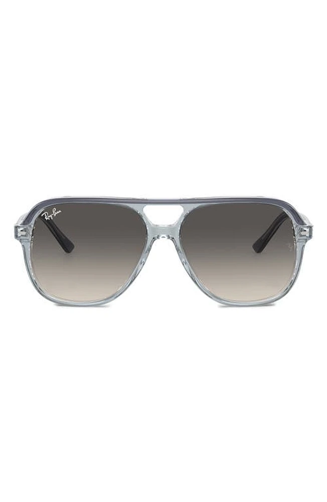 Ray-Ban Junior Bill 52mm Gradient Square Sunglasses in Grey Flash at Nordstrom