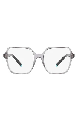 Tiffany & Co. 54mm Square Optical Glasses in Shiny Gunmetal at Nordstrom