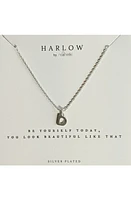 Nashelle Initial Charm Necklace in Silver D at Nordstrom