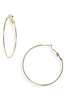 Nordstrom Thin Hoop Earrings in Gold at Nordstrom