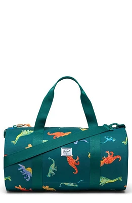 Herschel Supply Co. Kids' Classic Duffle Bag in Aventurine Watercolour Dinos at Nordstrom