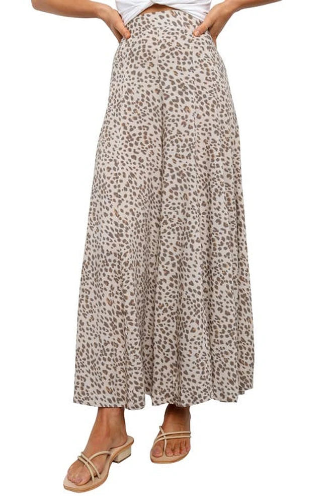 Petal & Pup Selby High Waist Wide Leg Pants Beige at Nordstrom,