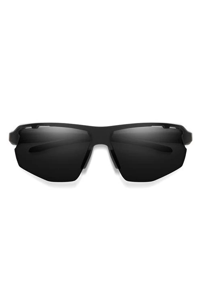 Smith Resolve 70mm Polarized ChromaPop Square Sunglasses in Matte Black /Black at Nordstrom