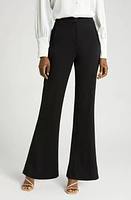 halogen(r) High Waist Straight Leg Pants Rich Black at Nordstrom