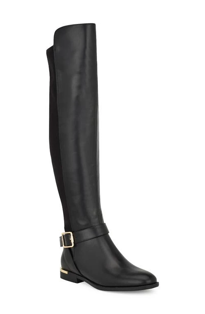 Nine West Andone Over the Knee Boot in Black at Nordstrom, Size 8