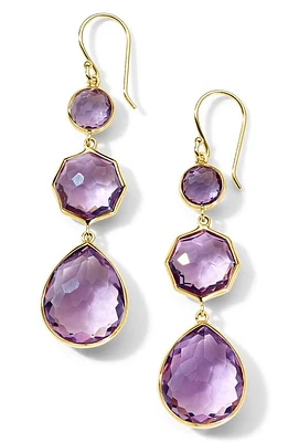 Ippolita Rock Candy Crazy 8's Drop Earrings in Gold/Amethyst at Nordstrom