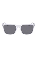 Nike State 145mm Polarized Square Sunglasses in Clear/Polar Grey at Nordstrom