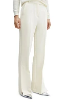 MANGO Straight Leg Pants in Ecru at Nordstrom, Size 10