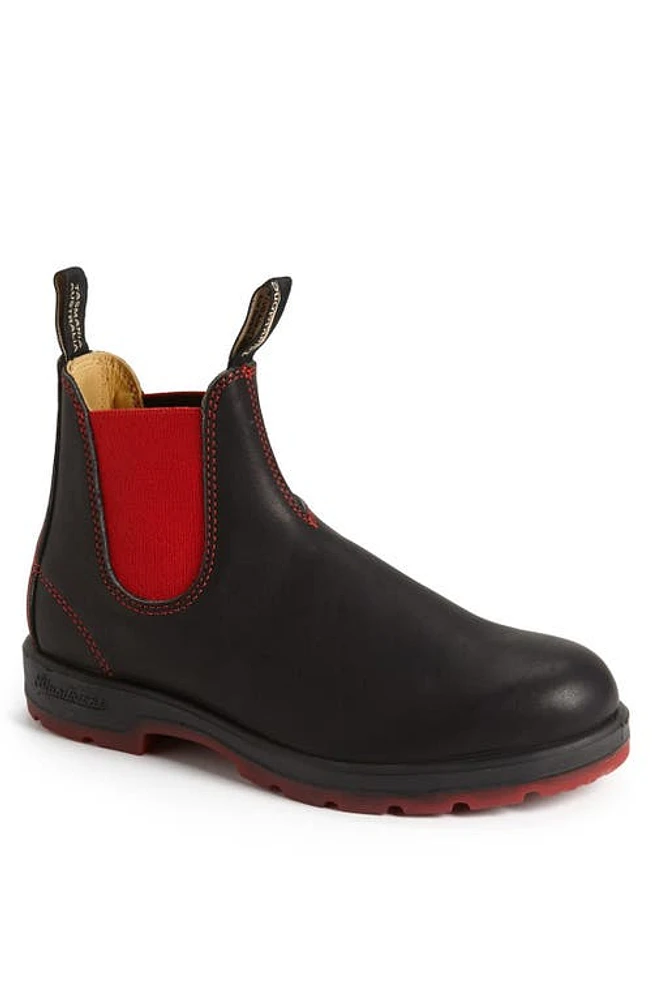 Blundstone Footwear Chelsea Boot in Black/Red Gore at Nordstrom, Size 3.5Au