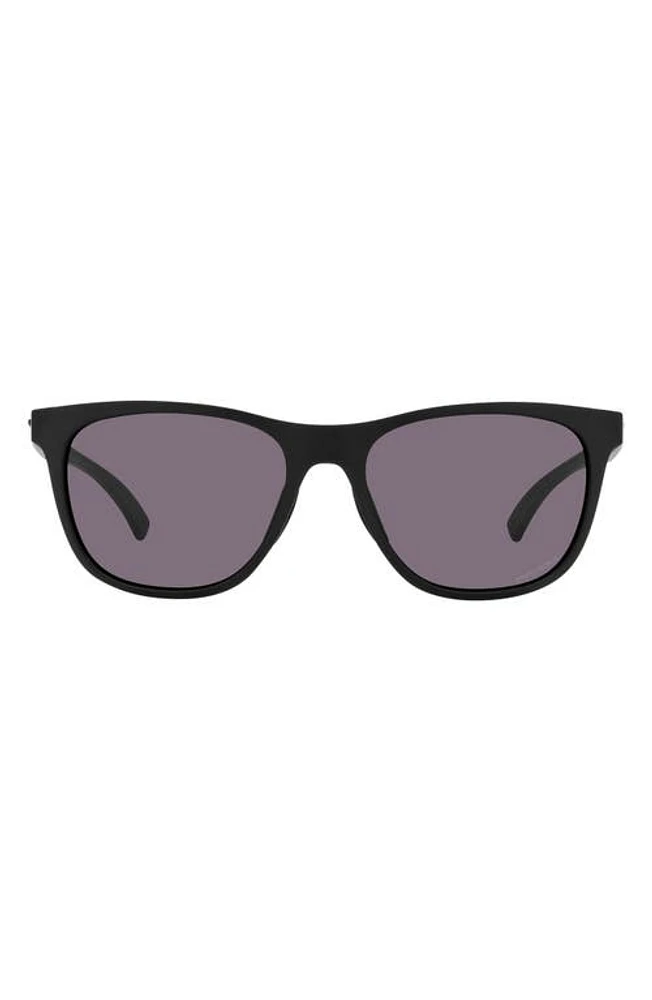 Oakley Leadline 56mm Rectangular Sunglasses in Matte Black at Nordstrom