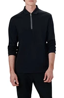 Bugatchi Long Sleeve Quarter Zip Polo at Nordstrom,