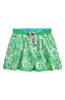 Mini Boden Kids' Mermaid Print Jersey Skort Pea Green Mermaids at Nordstrom,