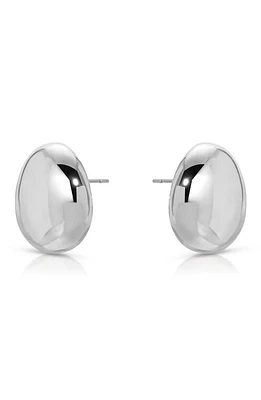 Ettika Polished Pebble Drop Earrings in Rhodium at Nordstrom