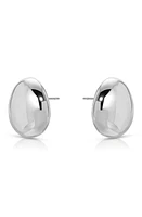 Ettika Polished Pebble Drop Earrings in Rhodium at Nordstrom