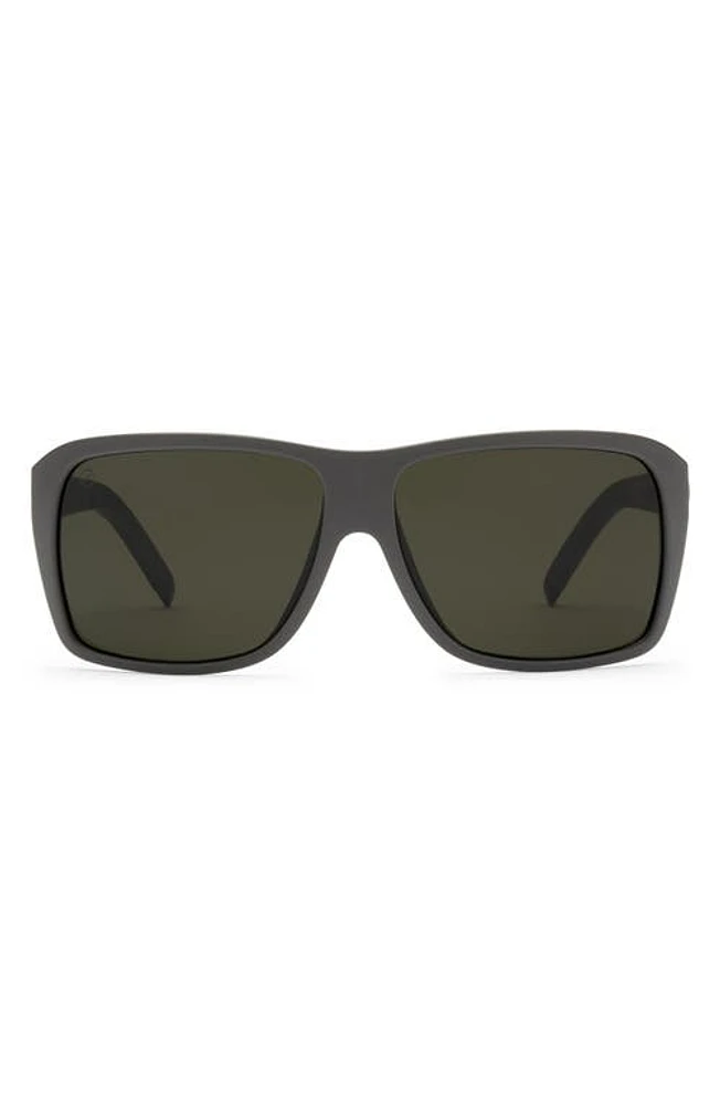 Electric Bristol 52mm Polarized Square Sunglasses in Matte Black/Grey Polar at Nordstrom