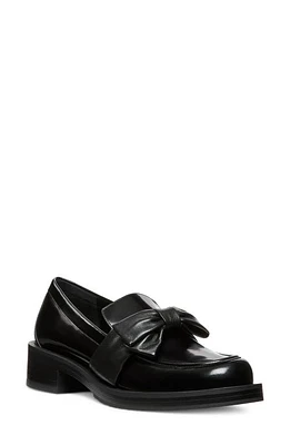 Stuart Weitzman Sofia Bow Loafer Black Spazzolato at Nordstrom,