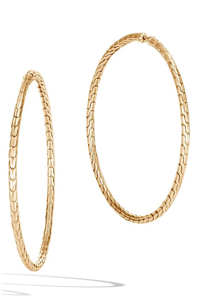 John Hardy Classic Chain Hoop Earrings in Gold at Nordstrom