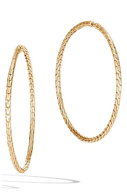 John Hardy Classic Chain Hoop Earrings in Gold at Nordstrom