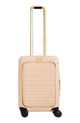 Béis The 21-inch Front Pocket Carry-On Roller in Beige at Nordstrom