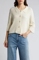 SESSÙN Gillo Rib Cardigan Fleur De Sel at Nordstrom,