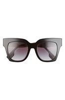 burberry 49mm Cat Eye Sunglasses in Black/grey Gradient at Nordstrom