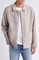 Wax London Grant Multi Weave Workwear Jacket Purple at Nordstrom,