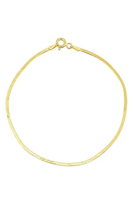 Bony Levy Herringbone Chain Bracelet Yellow Gold at Nordstrom,