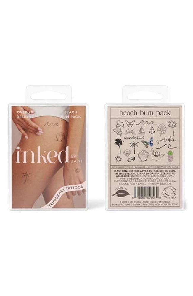 INKED by Dani Beach Bum Temporary Tattoos in Multi at Nordstrom