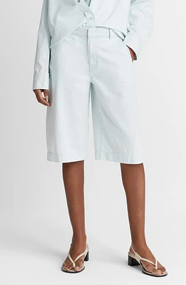 Vince Spring Cotton Twill Long Shorts Celestine at Nordstrom,