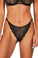 Hunkemöller Lotta Lace G-String Thong in Caviar at Nordstrom, Size Xx-Large