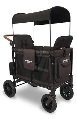 WonderFold W2 Luxe 2-Passenger Multifunctional Stroller Wagon in Volcanic Black at Nordstrom