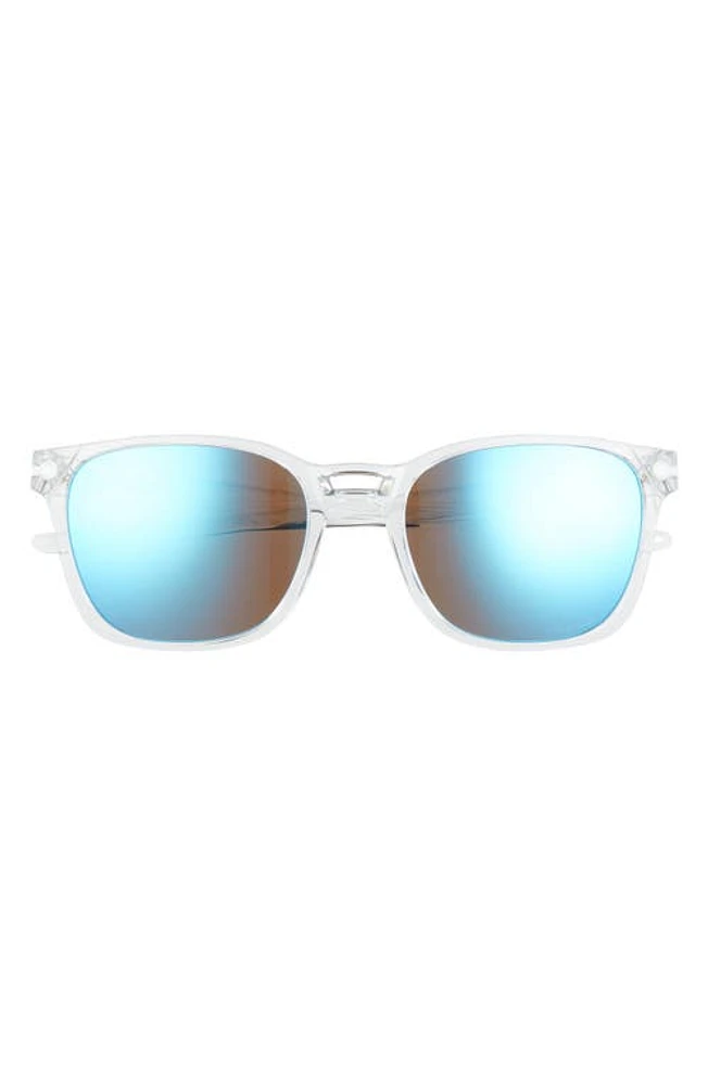 Oakley Oakely Prizm 55mm Sunglasses in Polished Clear/Prizm Sapphire at Nordstrom