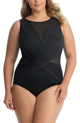 Miraclesuit Illusionists Palma One-Piece Swimsuit Black at Nordstrom,