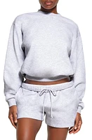 SKIMS Cotton Blend Fleece Classic Crew Sweatshirt at Nordstrom,