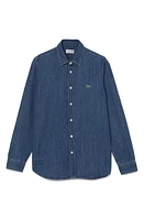 Lacoste Regular Fit Denim Button-Up Shirt at Nordstrom,