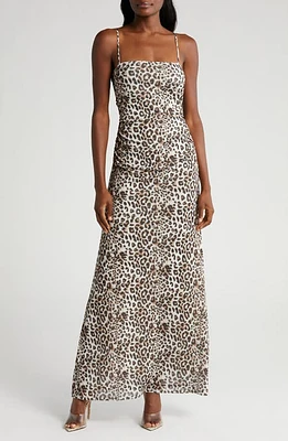 WAYF Isabella Print Maxi Dress Leopard at Nordstrom,