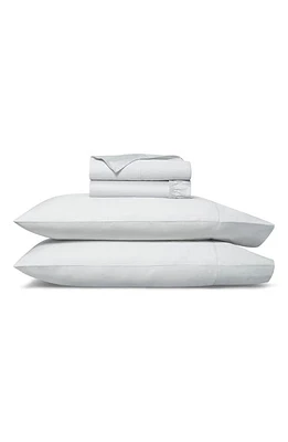 Boll & Branch Signature Hemmed Sheet Set in Sky at Nordstrom