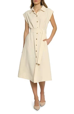 Luxely Marigold Belted Midi Shirtdress at Nordstrom,