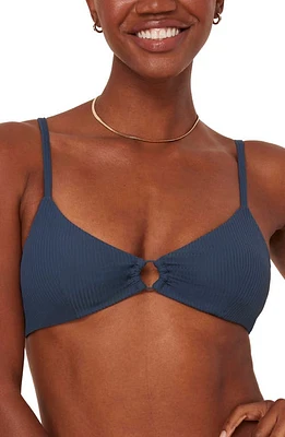 Andie Bonita Rib Bikini Top in Bijou at Nordstrom, Size X-Large