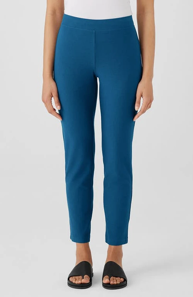 Eileen Fisher Slim Ankle Stretch Crepe Pants at Nordstrom