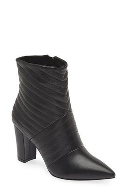 KOKO + PALENKI Astrology Quilted Pointed Toe Bootie Black Leather at Nordstrom,