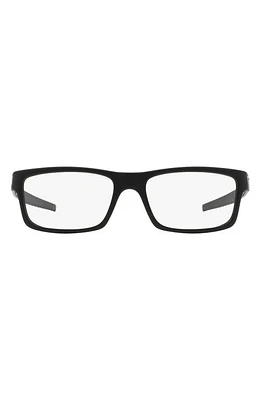 Oakley Currency 54mm Square Optical Glasses in Satin Black at Nordstrom