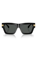 Versace 55mm Rectangular Sunglasses in Black at Nordstrom