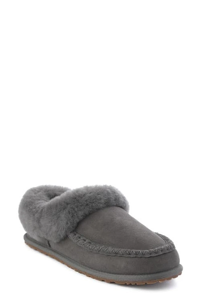 Manitobah Genuine Shearling Cabin Clog Charcoal at Nordstrom,