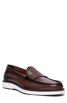 Santoni Detroit Loafer Dark Brown at Nordstrom,