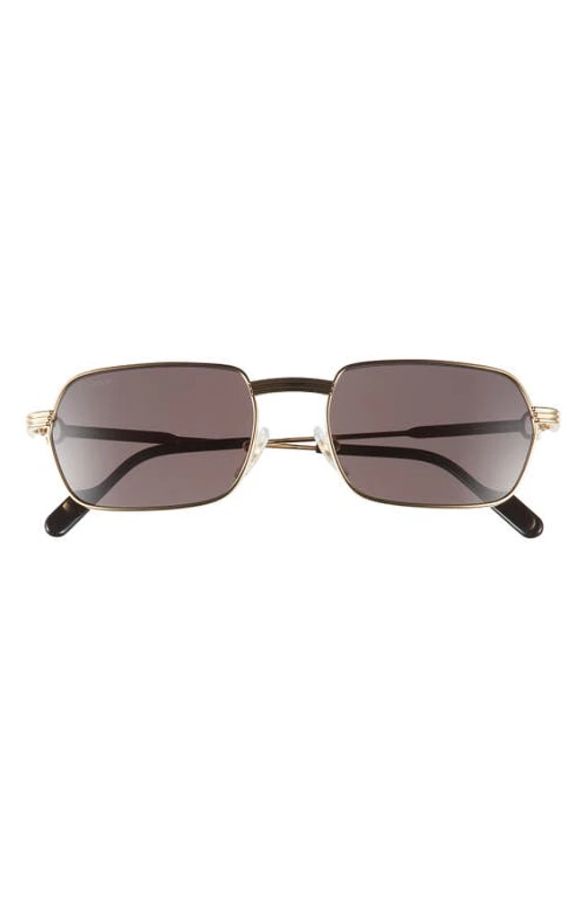 Cartier 56mm Polarized Square Sunglasses in Gold at Nordstrom