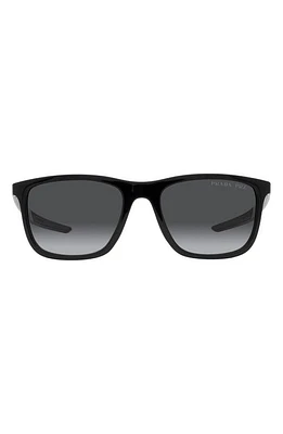 PRADA SPORT 54mm Gradient Polarized Pillow Sunglasses in Black at Nordstrom